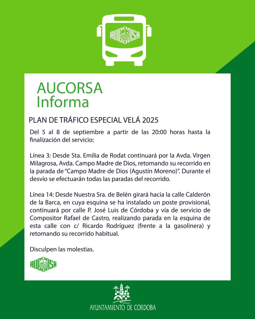 Plan de Tráfico Especial VELÁ 2025