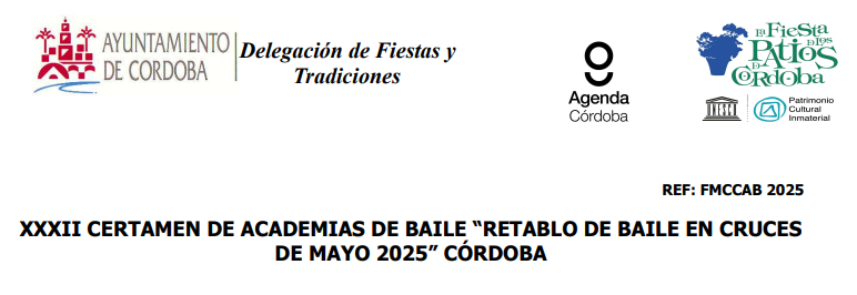 Apertura del plazo de inscripción en el XXXII Certamen de Academia de Baile "Retablo de Baile en Cruces de Mayo 2025"