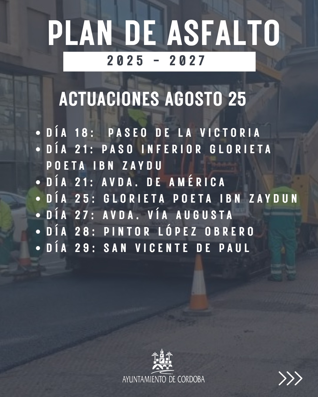 Ponemos en marcha el 𝐏𝐥𝐚𝐧 𝐝𝐞 𝐀𝐬𝐟𝐚𝐥𝐭𝐨 𝟐𝟎𝟐𝟓-𝟐𝟎𝟐𝟕