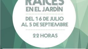 Cartel de Raíces en el Jardín